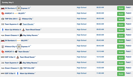 GSF 7v7 Open Schedule 560